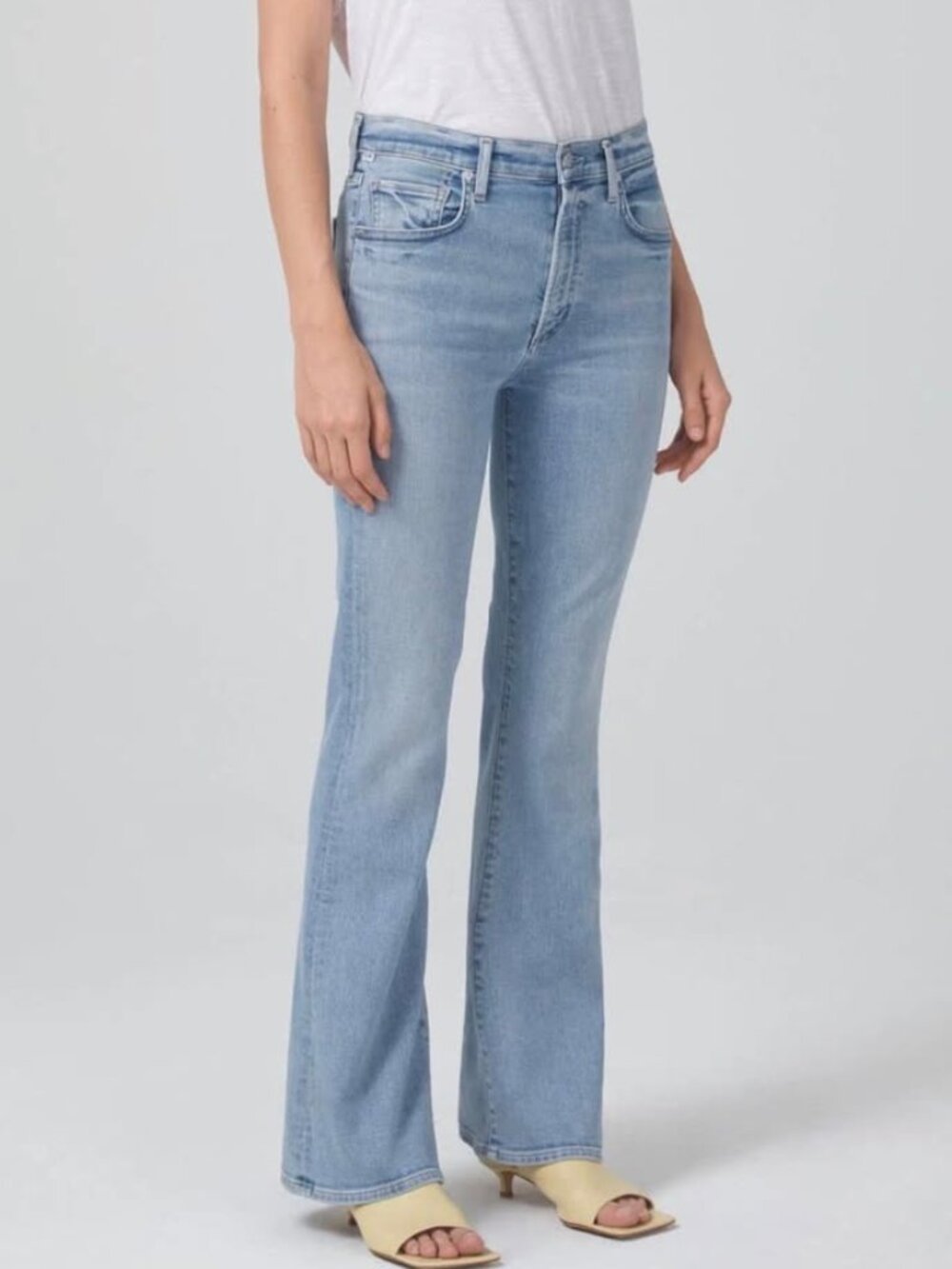 Citizens of Humanity Lilah High Rise Bootcut/Flare Jeans in Light Wash